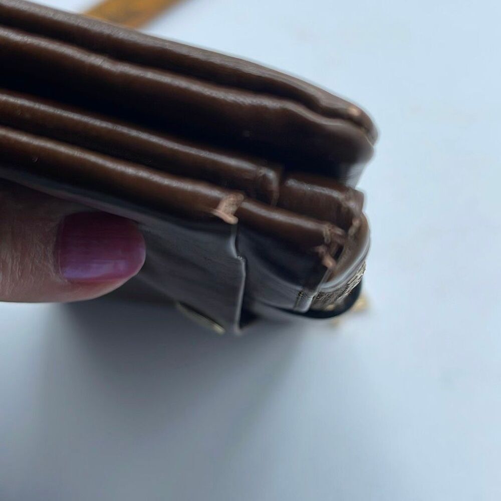 Lady Bei Bei PU Leather brown wallet clutch - Picture 6 of 9